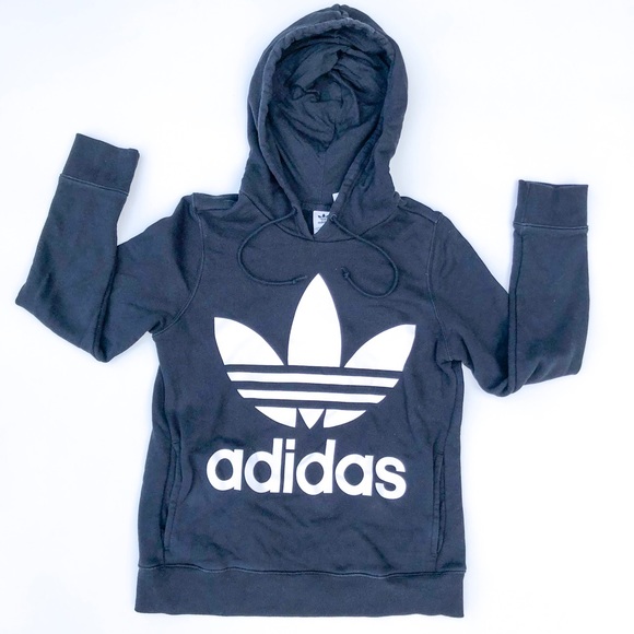 adidas Sweaters - Women’s Adidas Original Trefoil Black Hoodie